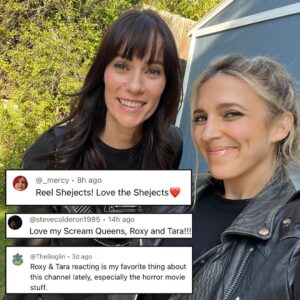 Roxy Striar Instagram - For a bunch of REJECTS, we feel pretty cool 😎 amazing weekend hanging with the team. Big things coming. I have truly loved being part of this channel for over a year now. Thank you for dubbing me the official scream queen 👸🏼 So grateful to every citizen of the reject nation, and a wildly huge shout out to the man who has made it all happen @thegregalba 👏 @reelrejects ♥️ PS what’s your fav reaction of mine so far? PPS do you think we should make PURGE merch including a pillow? 🫠 #reelrejects