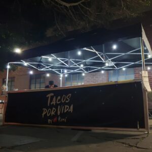 Roy Choi Instagram - Well that was a fun official opening weekend thanks to all of you that showed up.
Loved seeing your faces.
Loved feeding your bellies.
Loved seeing many of you come back to back days or all three days.
Loved seeing some of yous ordering conservatively at first and me being like that's it? Then seeing you back in line with those possessed eyes and ordering hella more because the al pastor sneak attacked you and you were like, yeah.. I fucked up and needed more!
Loved being with my team. 
Loved seeing the sun turn to night and the vibe on the street.
Loved it all.
Back at it Tuesday.
See you soon.
Thank you, you complete me.
Ha.
Last photo, first in line.
#tacosporvida