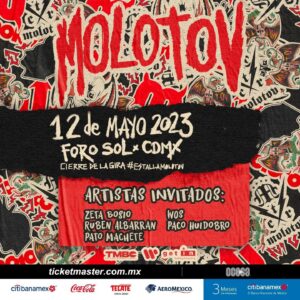 Rubén Albarrán Instagram - Nos vemos este 12 de Mayo con @molotovbanda en Foro Sol ademas @zbosio @wos.ds3 @patomachete #pacohuidobro abridores de lux #amandititita y @plastilinamoshoficial #estallamolotov 🎶🎸🎶