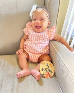 Ruben Studdard Instagram - Our sweet baby Henri 💗🎀