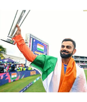 Ruchira Jadhav Instagram - Last night, this very moment ! Hum jeet gaye ! 🇮🇳
And it took a while to sink in.
We won ! India won the World Cup! 
What an incredible performance by Team India. 
Thank you for giving us this adrenaline rush and the joy of winning.

@indiancricketteam Love you all 💙
@rohitsharma45 take a bow, Captain. 🙌🏻
@virat.kohli Do I need to say anything. I love you and world knows that ❤️ #ruchirasays You are the SUN in the Universe of Cricket !🫶🏻

#India #t20worldcup #icc #teamIndia #ViratKohli #RohitSharma