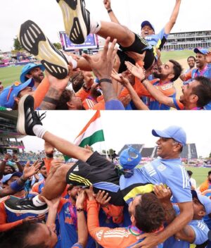 Ruchira Jadhav Instagram - Last night, this very moment ! Hum jeet gaye ! 🇮🇳
And it took a while to sink in.
We won ! India won the World Cup! 
What an incredible performance by Team India. 
Thank you for giving us this adrenaline rush and the joy of winning.

@indiancricketteam Love you all 💙
@rohitsharma45 take a bow, Captain. 🙌🏻
@virat.kohli Do I need to say anything. I love you and world knows that ❤️ #ruchirasays You are the SUN in the Universe of Cricket !🫶🏻

#India #t20worldcup #icc #teamIndia #ViratKohli #RohitSharma