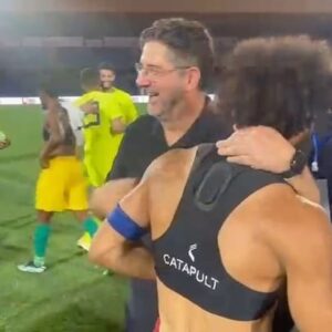 Rui Vitória Instagram - مصر في  المكان الذي يجب أن تكون فيه دائمًا. لقد حققنا الهدف الأول من هذه الرحلة بكل التفاني والفخر والجودة من جانب اللاعبين. تهانينا هذه مكافآت العمل. 
هناك الكثير للتغلب عليه ، لا نريد التوقف عند هذا الحد. تشرفت بأن أكون مدرب المنتخب الوطني لهذا البلد العظيم

Egypt is where it always needs to be. We achieved the first goal of this journey, with all the dedication, pride and quality on the part of my players. Congratulations. Work rewards. There’s so much more to conquer, we don’t want to stop there. Honored to be the national team coach of this great country 🇪🇬

O Egito está onde tem de estar sempre. Cumprimos o primeiro objetivo desta caminhada, com toda a dedicação, orgulho e qualidade por parte dos meus jogadores. Estão de parabéns. O trabalho recompensa. Há muito mais para conquistar, não queremos ficar por aqui. Honrado por ser o treinador da seleção deste grande país 🇪🇬