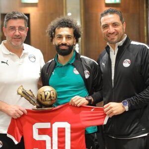 Rui Vitória Instagram - 50 golos pelo Egito. Maior goleador de sempre pelo Liverpool, com 129 golos. Talento, determinação e consistência. 
Parabéns, Mohamed Salah. Não poderíamos deixar passar este momento tão bonito na tua carreira. 
Tem sido um prazer trabalhar contigo. E ainda temos tanto por conquistar… 🏆⚽️🇪🇬

50 goals for Egypt. Greatest scorer ever for Liverpool, with 129 goals. Talent, determination and consistency.
Congratulations Mohamed Salah. We couldn't let this beautiful moment in your career pass.
It's been a pleasure working with you. And we still have so much to conquer... 🏆⚽️🇪🇬

#MoSalah #Salah #Egypt #LFC