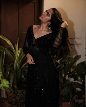 Rukmini Vasanth Instagram - 🌌🌌🌌
Photography: @weirdlywired.jpg 
Styling: @beingstyl 
Styling Team : @meghakrishna.k, @nikithakrofficial @whyduggsss
Outfit: @_anjali_jha_____

#ChittaraStarAwards2024