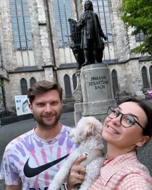 Rusanda Panfili Instagram - Paying our tributes to Joh.Seb.Bach and exploring the beautiful city of Leipzig