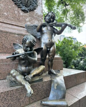 Rusanda Panfili Instagram - Paying our tributes to Joh.Seb.Bach and exploring the beautiful city of Leipzig