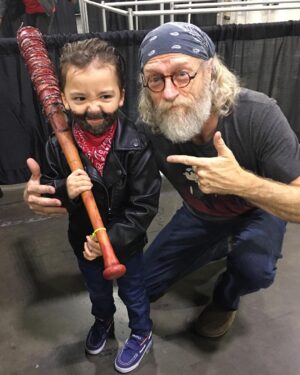 Russell Hodgkinson Instagram - Little Negan!! #Walkingdead #Znation #WSCAtlanta