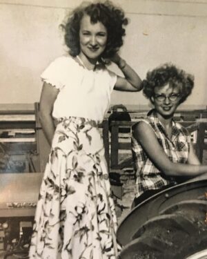 Russell Hodgkinson Instagram - My mom Juanita on the farm in Texas with her sis. She is now 87 yo, still sharp as a tack.  #happymothersday❤️