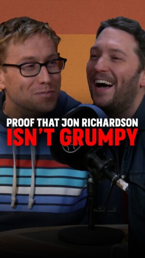 Russell Howard Instagram - If you need proof that @jonrichardsoncomedian isn’t *always* grumpy, this is it…