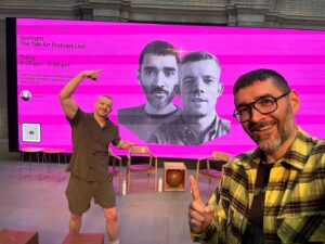 Russell Tovey Instagram - SOUND CHECK!! APPLE Covent Garden!!!! See you all at 8pm!!!! They’ve closed the whole store for us!!! SELF ESTEEM - BIG MAN ERA BEGINS!!!❤️‍🔥❤️‍🔥❤️‍🔥❤️‍🔥❤️‍🔥❤️‍🔥 @selfesteemselfesteem x @talkart x @apple 

🎧 This special episode will air next week on the podcast
