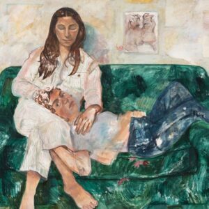 Russell Tovey Instagram - Season 22 begins! 🎨✨ New @TalkArt! We meet artist Nathanaëlle Herbelin @NathanaelleHerbelin to discuss her major solo show in Paris. A constant visitor to the Musée d’Orsay’s collections since childhood, Herbelin has been invited to put her canvases and sources of inspiration into perspective. An heiress to Les Nabis (a group of young French artists active in Paris from 1888 until 1900, who played a large part in the transition from Impressionism), the artist brings their favorite subjects, daily life, domestic interiors and intimacy, up-to-date in resolutely contemporary compositions.

The presentation of her work at the Musée d’Orsay is very much in line with one of the focuses of the museum’s cultural project, which consists of extending “Orsay’s polyphony” to less classical artistic figures, in this case by presenting an emerging artist who has already won considerable critical praise. Her meteoric career since she graduated from the Paris School of Fine Arts less than ten years ago has drawn a great deal of attention and will also provide an opportunity to highlight the Musée d’Orsay’s interest in artists attending the school that is its neighbor, especially the alumni fascinated by its collections.

Herbelin has cited Les Nabis—a group of young painters active in Paris during the late 19th century—as a central influence in her practice. Most notably, she takes inspiration from the stylistic poetry that art historical figures such as Pierre Bonnard applied to domestic scenes.

This modern twist should indisputably be able to resonate with the paintings of Pierre Bonnard, Edouard Vuillard and Felix Vallotton, hung permanently in these galleries, with no conflict or impression of imitation since the world of Nathanaëlle Herbelin remains so sensitive and unique.

🔗 Follow @NathanaelleHerbelin and visit the exhibition until 30th June 2024 in Paris @MuseeOrsay

❤️‍🔥 Big thank you’s to the exhibition’s curator @GausserandNicolas and to her galleries @XavierHufkens and @GalerieJousseEntreprise 🎨🇫🇷 We love her paintings and think you will too #NathanaelleHerbelin