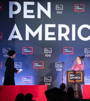 Ruth Negga Instagram - On Monday night I had the UNBELIEVABLE honour of present Zadie Smith the PEN/Audible Literary Service award. 
 
(Never meet your heroes they say.. f**k that! Although that might be because one is reduced to a driveling fraggle like creature upon meeting them 😬🙄)

As I said when introducing her…
 
When White Teeth came out I saw for the first time people I could relate to and people I recognized in the landscape of contemporary fiction. This reflection of self and surroundings is crucial in the exploration of our selves and how we relate to the world. I felt witnessed and seen and also an empathic recognition in how the world may relate to me and others like me. I have been in conversation with Zadie’s books and writings ever since. I believe she said she was built by books… her writing has fundamentally contributed to the foundation of my own journey in the world as both an artist and a human and I know I have a lot of company in that respect (understatement!)
 
KUHWEEEEEEEEN!

📷: Beowulf Sheehan