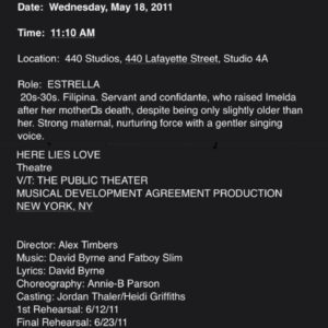 Ruthie Ann Miles Instagram - Last part : Twelve. 

From the start it was always a love project. 

I called it my Show Baby. My Self went into it; a lot of love & then some. Dating, engaged, married, had a baby, lost a baby, buried my babies. (Clint has dressed my body in her many, many changes. Thank you for always being kind.) There’s a lot of personal mourning tied to this show

So I mourn their show closing, the Broadway run, even if I wasn’t part of it.  I’ve been sad letting her go. Mad. Saying goodbye has been tremendously complex. Emotional, whatever. We made that baby together. And I’ve been so proud of it

I rallied & went to see it a couple days ago, on her closing weekend. I was happy to see my DNA was all still there. They didn’t erase me. 

I got to hug my friends and cry with them
And say goodbye to my Show Baby who finally made it to Broadway. It’s been really hard to say goodbye in this way after all this time

I loved the POV of the Broadway run - the spotlight on America; our part in the horror. I caught Alex’ wink again to the audience. I saw Clint’s American influence as the show progressed. I noticed the new lines and extra music measures to account for the larger space.. .. the space, geez Korins, bravo. 
It was hard, but I’m SO glad to see my friends shine one last time. 

And I’m SO happy for this Filipino cast, telling their story with pride and jubilance and ownership. It was very special to witness an entire company of Filipino-Americans on the American stage, telling their own story. 

I’m proud of Arielle & Jaygee. & Jose and Conrad and Melody and Renee and Billy & of course the rest of the cast. Putting so much sweat and love into a show is fking hard work. To say goodbye is heartbreaking. But you did it. You brought her to Broadway. Congratulations and Bravo, all. 
(I’m listening to our cast album as I write this. You all sound amazing — absolutely soulful and gritty.  I forgot these added verses.) 

An observer could never know: this show in particular is extremely hard work. To all of us who put sweat and tears, thought and time into her: 
May it forever be as rewarding as you ever imagined it could be. Especially to DB and Alex. Happy Closing.

Bye girl.

.