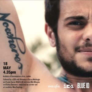 Rüzgar Erkoçlar Instagram - #London calling to #Istanbul!
#Blue ID is coming to @icalondon for a week and the full schedule is out! 

Thanks again to @nicolas__raffin and @icalondon!

The screening on the 18th of May will also be followed by a Q&A with co-directors/producers Vuslat Karan and Burcu Melekoğlu, @maqfauk activists Mila Mihaylov and Galina Dimitrova, moderated by Mine Kaplangı. Get your tickets now! (link in stories). 

💙

Screening Dates / Gösterim Tarihleri
🗓 16.05 | 6:30 PM | ICA Cinema 1 (Q&A)
🗓 18.05 | 4:35 PM | ICA Cinema 1 (Q&A)
🗓 19.05 | 4:20 PM | ICA Cinema 2
🗓 21.05 | 8:50 PM | ICA Cinema 2
🗓 23.05 | 4:10 PM | ICA Cinema 2

💙
 
#BlueID bir hafta boyunca @icalondon’da!
Gösterim tarihlerinin tamamı açıklandı!

@nicolas__raffin’e ve @icalondon’a tekrar çok teşekkür ediyoruz.

18 Mayıs’taki gösterimin ardından da, @maqfauk’den Mila Mihaylov ve Galina Dimitrova ile ortak yönetmenler ve yapımcılar Vuslat Karan ve Burcu Melekoğlu; Mine Kaplangı’nın moderasyonundaki soru-cevap etkinliği için izleyicilerle olacaklar. Biletler için link hikayede!

#BlueIDFilm #film #festival #filmfestival #UK #London #ICA #ICALondon
@burku @vuslatkaran @moxiefilm @heimatlosfilms @ruzgar_erkoclar
@robertmurrayjamieson @icalondon @thedocsociety @reclaimtheframe @maqfauk @minekaplangi