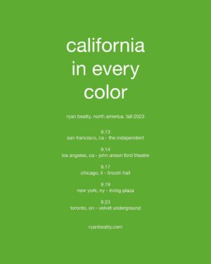 Ryan Beatty Instagram - california in every color: general on sale begins this friday at 10am local. LA general on sale begins on tuesday, may 9th at 10am PT. link in my story for early access to tickets.