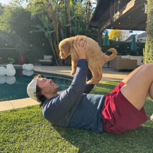 Ryan Bergara Instagram - Only been 48 hours since we picked him up from the shelter, and I’d already die for him. He has risen. KING VINNY 👑