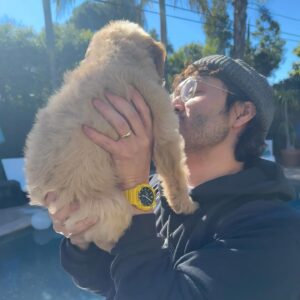 Ryan Bergara Instagram - Only been 48 hours since we picked him up from the shelter, and I’d already die for him. He has risen. KING VINNY 👑