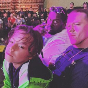 Ryan Dorsey Instagram - Had a great time last night with the boys @darkgable32 & @joseydorsey last night. 

Big thanks to @roughnrowdy for the seats and for taking care of us and helping make memories for my lil man! I really do appreciate it🙏🙏🙏

I remember growing up going as a teen going to Rough and Rowdy in Charleston and it never disappoints!

@calebpressley thanks for taking some time for us on a busy night, - big fan! and: “what do you say to people who say” you’re the man!✨✨✨✨

Next year @darkgable32 is fighting in the Heavyweight’s LFGggggg!!!! 💪💪💪💪