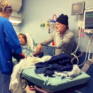 Ryan Dorsey Instagram - #flashbackfriday 

We’re out of the weeds now but a few weeks ago i had to take @joseydorsey to the ER at 1AM - fever was really high &  he said his heart was hurting…I put my @fitbit on him to check his heart rate and it was pretty high. 
•
It had been a couple days I had already taken him to the doctor and couldn’t figure out what was wrong. So off to the hospital we went… 6 hours in the ER they ran all the tests and come to find out - he had Mononucleosis!! 
•
Now he’s back to 💯 - but his his sense of humor never waned throughout.
•
The funniest thing about this kid is, he won’t drink anything other than water, milk, or orange juice. No matter what i do to try get him to try other things. He was obviously dehydrated and the doctor said he needed an IV or he could just drink a Gatorade before they would release him...I knew this was going to be a whole ordeal of a scene. He immediately had a gag reflex upon sipping the orange Gatorade…so tried to water it down, and that didn’t work. So he said “Just give me the IV.” I told the nurses he said he would rather take the IV instead of drink the Gatorade. “No way, you’re kidding” was the response. He took the IV like a champ and 45 minutes later, we walked out of there as the sun was shining and the clock struck 7am. 
•
What a night….