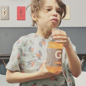 Ryan Dorsey Instagram - #flashbackfriday 

We’re out of the weeds now but a few weeks ago i had to take @joseydorsey to the ER at 1AM - fever was really high &  he said his heart was hurting…I put my @fitbit on him to check his heart rate and it was pretty high. 
•
It had been a couple days I had already taken him to the doctor and couldn’t figure out what was wrong. So off to the hospital we went… 6 hours in the ER they ran all the tests and come to find out - he had Mononucleosis!! 
•
Now he’s back to 💯 - but his his sense of humor never waned throughout.
•
The funniest thing about this kid is, he won’t drink anything other than water, milk, or orange juice. No matter what i do to try get him to try other things. He was obviously dehydrated and the doctor said he needed an IV or he could just drink a Gatorade before they would release him...I knew this was going to be a whole ordeal of a scene. He immediately had a gag reflex upon sipping the orange Gatorade…so tried to water it down, and that didn’t work. So he said “Just give me the IV.” I told the nurses he said he would rather take the IV instead of drink the Gatorade. “No way, you’re kidding” was the response. He took the IV like a champ and 45 minutes later, we walked out of there as the sun was shining and the clock struck 7am. 
•
What a night….