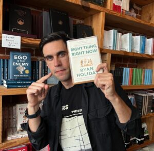 Ryan Holiday Instagram - Anyone?! 

There’s just two days left to preorder my new book “Right Thing, Right Now: Good Values. Good Character. Good Deeds.”

Preorder through the link in bio for exclusive bonuses like signed and numbered first editions, signed pages from the original manuscript, bonus chapters, and more!