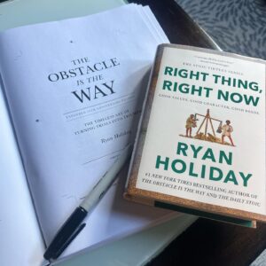 Ryan Holiday Instagram - @caseyneistat and I met when I was launching my first book on Stoicism. Ten years later we are still running together and I am celebrating the launch of the new book today by not thinking about it and doing the final edits on the ten year anniversary edition of Obstacle Is The Way. Also we are old and slow now.