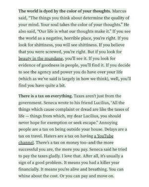 Ryan Holiday Instagram - 14 mindset shifts that will change your life.