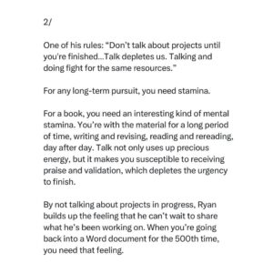 Ryan Holiday Instagram - Thank you @bpoppenheimer !