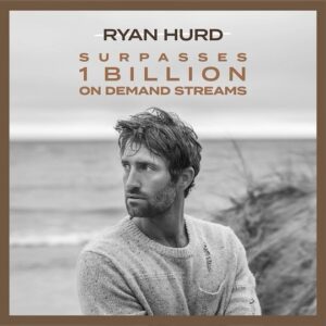 Ryan Hurd Instagram - A billion is a lot. It takes a huge team to make it go and I’m incredibly thankful for mine at @houseof42_ and @sonynashville. Thank you especially to everyone who has loved one or all of my songs, it’s been an incredible year and seeing this press release (in bio) come across the ticker made me smile and remember a whole lot of great times making music. Happy holidays, Merry Christmas and the like. See you sometime next year✌🏼