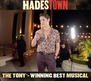 Ryan McCartan Instagram - They knew to go slow mo on the 🎂🍰 thanks so much for having me @hadestown - see it an the Ahmanson if you’re in LA!