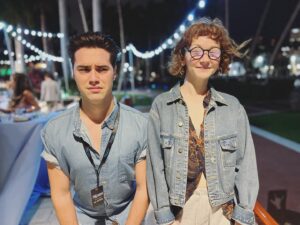 Ryan McCartan Instagram - Sometimes life is just too poetic to be random. I’ve known Caroline since I was 8 years old. The last time I saw her was at callbacks for Frozen on Broadway in 2017. I said “wouldn’t it be crazy if we both got this?” We didn’t. But then, two years later, I was Hans on Broadway and she was Anna in the North American tour. And yesterday, two years after that, I’m in Florida joining the touring company as she sets off on new adventures, but only after recreating a picture we took 20 years ago, when I was Winthrop and she was Amaryllis at a community theater in MN. Swipe for the gag of it ALL. I love you, Caroline!