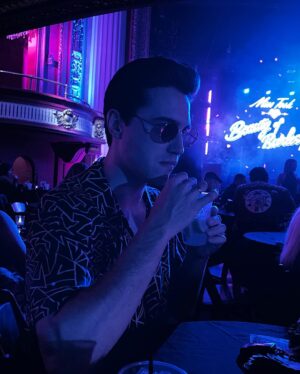 Ryan McCartan Instagram - Me and the besties saw a burlesque show last night and the vibes/teets were immaculate. @beautyofburlesque and especially @evaziegfield ATE. Gobbled it all up. No leftovers. I’d prove it but I was too busy being present to make content last night so here are some pictures of me.