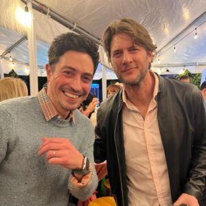Ryan McPartlin Instagram - Thanks @unforettable for letting @benmfeldman & me use your birthday party 🥳💖 as a mini "Living with Fran" reunion with Josh Etting!!! 

Hey Josh or Ben, can someone please tell @officialfrandrescher it took 20 years but I grew my hair out like she asked...now can we get the reboot??? 😂

#livingwithfran #hairgoals #sorryjosh