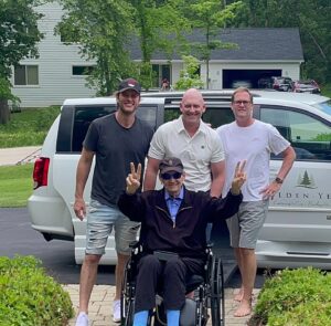 Ryan McPartlin Instagram - This was a special Father's Day...although I'm missing Danielle and the boys, I got to be here to help my Dad come home for the first time since December because of some health challenges. 🥹 He still has a long road ahead to come home full time but this first visit was a huge milestone! 🙏 

Happy Father's Day!!! Here's to all of you and to Mackie...the best Dad a guy could hope for! 🥃