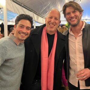 Ryan McPartlin Instagram - Thanks @unforettable for letting @benmfeldman & me use your birthday party 🥳💖 as a mini "Living with Fran" reunion with Josh Etting!!! 

Hey Josh or Ben, can someone please tell @officialfrandrescher it took 20 years but I grew my hair out like she asked...now can we get the reboot??? 😂

#livingwithfran #hairgoals #sorryjosh