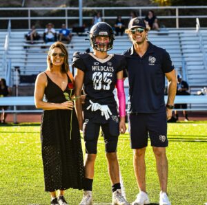 Ryan McPartlin Instagram - If our strike goes on any longer, I’m just going to keep on acting like a coach until someone hires me 😉

Few photos from homecoming victory last week 🌹 with @daniellemcpartlin & another hard fought win today!