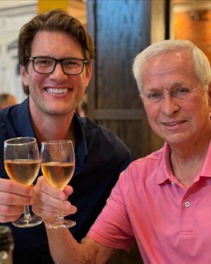 Ryan McPartlin Instagram - Operation Quincy Surprise success 🤗! 
Never feels right unless we celebrate together @garykirlin and @joannkirlin 
Happy  Birthday  Buddy🎂🎁🎊