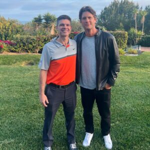 Ryan McPartlin Instagram - When I moved to California, I knew that one day my @illinifootball family would join me to conquer the West ...the cavalry has arrived led by @illiniathletics AD Josh Whitman & @illinichancellor Jones...and of course Chris Tuttle 👊💥🏈 🌅 

#bigten #illinois #fightingillini #illini