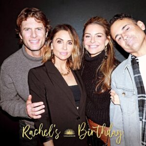 Ryan McPartlin Instagram - When we want to reunite with old friends & cant find a date…we just wait for @rachelzalis to put us all together with @casamigos 🥃 🎉🙏🏻❤️

Happy Birthday Rachel!!! 🎊 I couldn’t find you at the end of night so I gave @zacharylevi a kiss to give to you! 😘

#happybirthday #casamigos #chuck