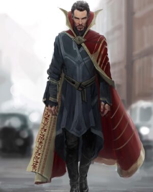 Ryan Meinerding Instagram - This is an unused Dr. Strange design from the 2016 movie, Dr. Strange.
