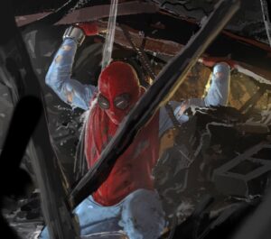 Ryan Meinerding Instagram - This is a rough keyframe I did for Spider-man: Homecoming based on the iconic Amazing Spider-man #33 cover by Steve Ditko.