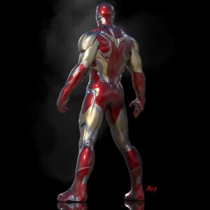 Ryan Meinerding Instagram - Mark 85 full body back view.  This was done for Avengers: Endgame.