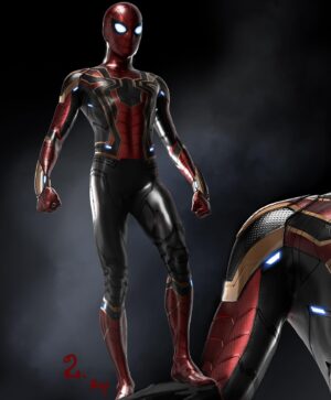 Ryan Meinerding Instagram - Iron Spider from Avengers: Infinity War!  In celebration of the premiere of Spider-man: No Way Home I’ll be posting concept images of Spidey’s suits leading up to his appearance in this incredible movie!