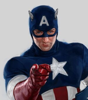 Ryan Meinerding Instagram - This the painting I did for one of the propaganda posters from Captain America:  The First Avenger.  It also appeared in the museum exhibit in the first episode of The Falcon and the Winter Soldier.
