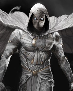 Ryan Meinerding Instagram - Moon Knight!  I did this image to help get the character finalized after @rodneyimages and @kachristensen_art had figured out quite a lot of the design elements.  Such an amazing team, such a mind blowing show!