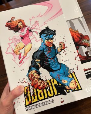 Ryan Ottley Instagram - This month, a new INVINCIBLE library volume 5. I drew all new covers for these. Library volumes are my favorite collected versions because… they oversized, they got sketchbook sections! For those of you that like the big art and to see how we created the Invincible series.
