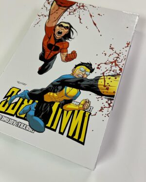 Ryan Ottley Instagram - Sexy pics of our new INVINCIBLE LIBRARY edition. All new covers by me. The signing plate signed by me, Robert, and Cory. This is my favorite version of the book, oversized with sketchbook section.