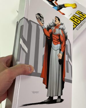 Ryan Ottley Instagram - Sexy pics of our new INVINCIBLE LIBRARY edition. All new covers by me. The signing plate signed by me, Robert, and Cory. This is my favorite version of the book, oversized with sketchbook section.