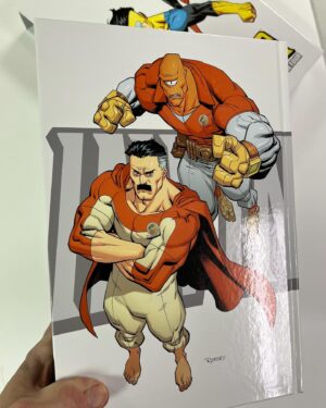 Ryan Ottley Instagram - Sexy pics of our new INVINCIBLE LIBRARY edition. All new covers by me. The signing plate signed by me, Robert, and Cory. This is my favorite version of the book, oversized with sketchbook section.